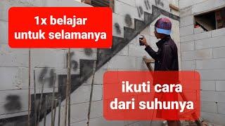 URUTAN MEMBUAT TANGGA BETON MEMBAGI TRAP