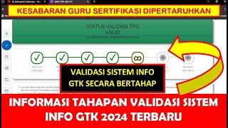 INFORMASI TAHAPAN VALIDASI SISTEM INFO GTK 2024 TERBARU