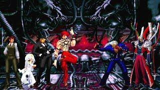 [KOF Mugen] Boss orochi Team vs President Rugal Team