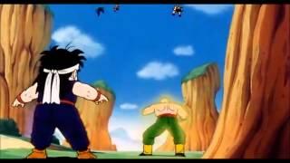 DBZ Tien Shinhan Tries to Avenge Chiaotzu Against Nappa HD