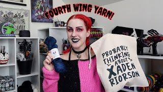 Fourth Wing Inspired Yarn Unboxing | Crochet Vlog