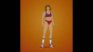 Woman gets muscular (Muscles & Mayhem) #shorts #musclegrowth #musclegirl #musclewoman