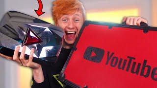 I got the 100 MILLION Subscribers RED DIAMOND Play Button!