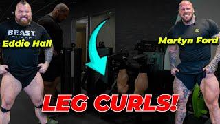 Eddie Hall Martyn Ford Do Leg Curls