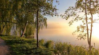 Sonnenaufgang am Vörder See  in Bremervörde - Sunrise on the lake