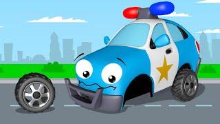 Voiture de police pour enfants - Dessin animé en français - Voitures pour bébés