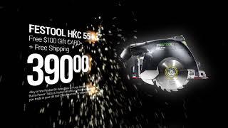 $100 Trade Up to Festool | Shop the Festool HKC 55 EB Track Saw at Burns Power Tools