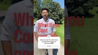 What If You Can’t Negotiate Salary On Job Offer In Germany ? #infoshorts #ytshorts