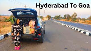 Hyderabad to Goa | Best route to reach Goa in 12 hours | Family road trip in my Black Beast