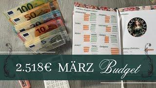 875 € CASH STUFFING I MÄRZ 𝐁𝐔𝐃𝐆𝐄𝐓 I Cash stuffing & Spartöpfe