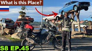 This is The MOST WEIRD PLACE I EVER SAW  S8 EP.45 | Chusysky Tract | Pakistan to Japan Motorcycle