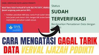 CARA MENGATASI VERVAL IJAZAH INFO GTK TIDAK BISA TARIK DATA PDDIKTI DAN NOMOR IJAZAH WARNA MERAH