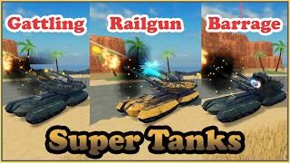 Super Tank Brothers, Each With Their Own Weapons in Military Tycoon Roblox