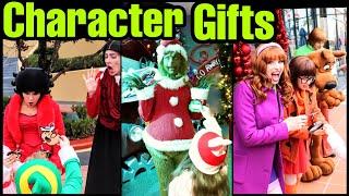 Giving Christmas Gifts to Characters at Universal Studios Florida and Islands of Adventure