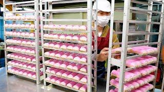 Japanese fish cake factory! The process of making kamaboko on a board