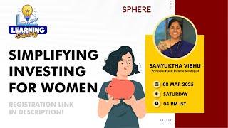 Simplifying Investing For Women | Webinar | ithoughtpms