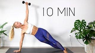 WEIGHTED ABS WORKOUT for Defined Abs! (10 min)