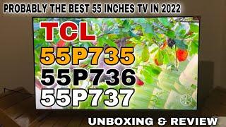 TCL 55 inches P735 Google Tv latest model, Unboxing | Review | Testing And Price.