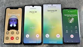 Samsung A24 vs S24 incoming Call Samsung S7 & IPhone XR