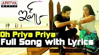 Oh Priya Priya Song With Lyrics - Ishq Movie Songs - Nitin, Nithya Menon - Aditya Music