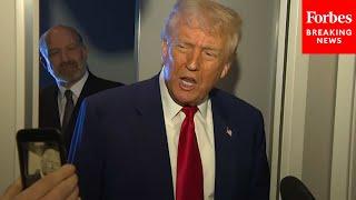 FULL AIR FORCE ONE GAGGLE: Trump Speaks To Reporters After Stock Market Plunge After Tariff Reveal