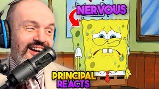 High School Principal Reacts - SpongeBob SquarePants S8E5 - "Oral Report" Reaction Video