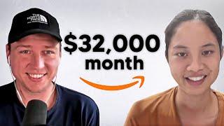 How She Built A $32K/Mo Amazon FBA Business Living In Thailand