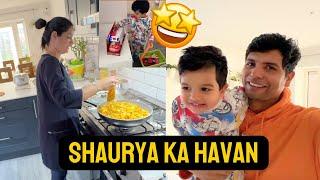 Shaurya kei Birthday Ki Preparation - Cooking many dishes | Indian Family in UK