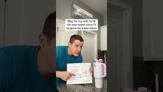 Map for my wife to fill her own water #couples #funny #comedy #marriage #marriedlife #relationships