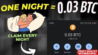 Crypto Airdrop: Earning 0.03 BTC While You Are Sleeping Every Night ! No Investment