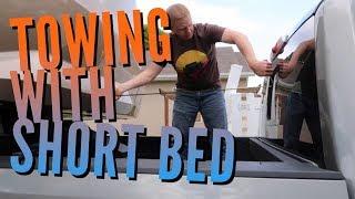 Towing 5th wheel with short bed truck