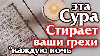 СЛУШАЙТЕ КАЖДУЮ НОЧЬ ПЕРЕД СНОМ. СУРА СТИРАЕТ ВАШИ ГРЕХИ КАЖДУЮ НОЧЬ - АЛЛАХ ДАЕТ ПРОЩЕНИЕ И МИЛОСТЬ