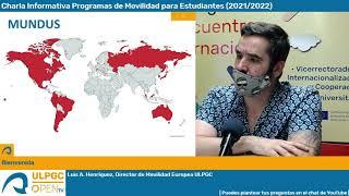 Charla Informativa Programas de Movilidad para Estudiantes (2021/2022)