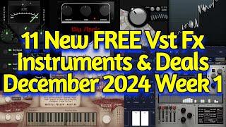 11 Best New FREE Effect Plugins, Instruments, Sample Packs & Holiday Deals - DECEMBER 2024 Week 1