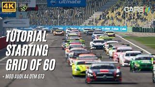 PROJECT CARS 2 TUTORIAL Starting Grid of 60 + Mod Audi A4 DTM GT3 RTX 4090 4K Max Settings