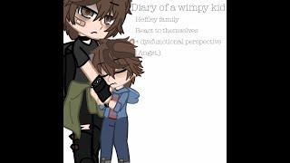 Diary of a  wimpy kid react to themselves +Dysfunctionalperspective.}(Angst)