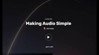 Making Audio Simple | Testing Social Audio App Racket