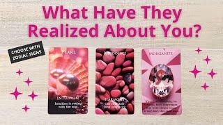 WHAT HAVE THEY REALIZED ABOUT YOU?  PICK A CARD  LOVE TAROT READING  TWIN FLAMES  SOULMATES
