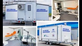 Mobile Medical Clinic, Health on wheels with Rolling Unit 3-in-1 fold out Trailer. Mobile Klinik