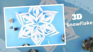 3D PAPER SNOWFLAKE DIY | COPO DE NIEVE EN 3D