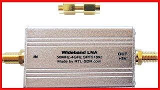 RTL-SDR Blog Wideband Low Noise Amplifier Bias Tee Powered