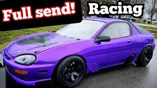 Suicid3 MX3 REACTION VIDEO, Track Day, Fastest LAP Ever, AND Drifting!   WILD DAY!!