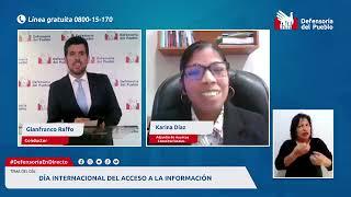 #DefensoríaEnDirecto Día Internacional de Acceso a la Información