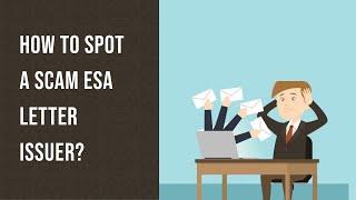 How to spot a Scam ESA Letter issuer ?