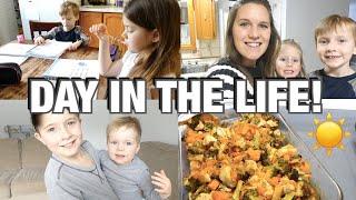 DAY IN THE LIFE! | GATHER ROUND, KINDERGARTEN, LARGE FAMILY LEARNING!