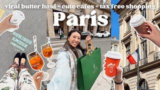 Exploring Paris: VIRAL Butter Haul, Cute Cafes, Tax Free Shopping & CDG Refund Process