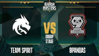 Team Spirit vs. 9Pandas // Riyadh Masters 2023 – Day 6 – Group Stage