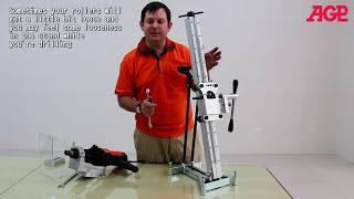 AGP【S250 Diamond Core Drill Stand】Product Introduction & Operation