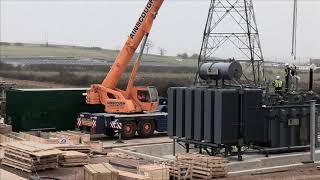 50MVA Power Transformer Installation - Owls Hatch Solar PV Plant