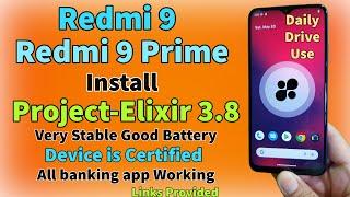 Install Projext Elixir 3 8 ON Redmi 9 Redmi 9 Prime Android 13 Smooth Stable Good Battery